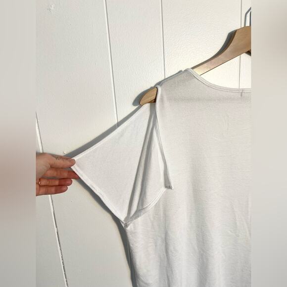 Rag & Bone Mia Knit top in white split sleeve summer knit - Picture 6 of 7